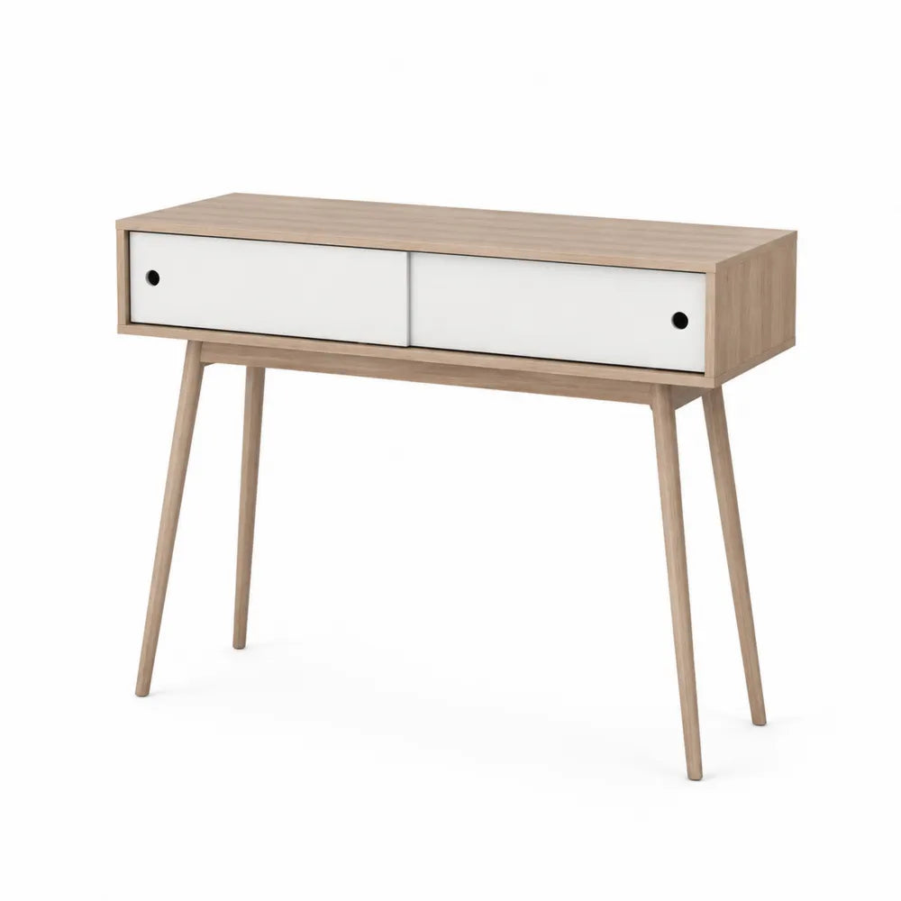 Konsolentisch MDF mit Eichenfurnier 90cm x 30cm x 75cm